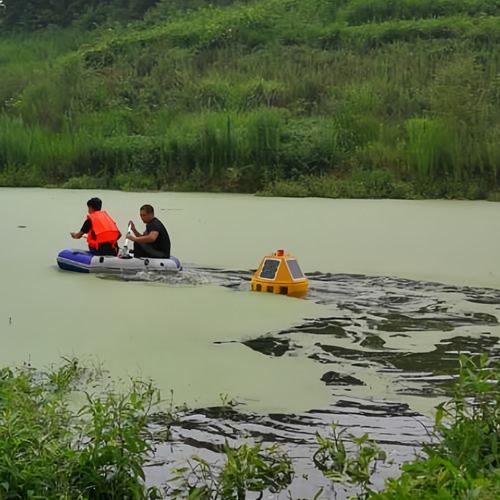 重庆某水库安装浮标式水质监测站